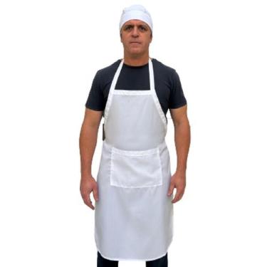 Imagem de Avental E Touca Bares Restaurante Pizzaria Food Truck 5 kits - Armarin