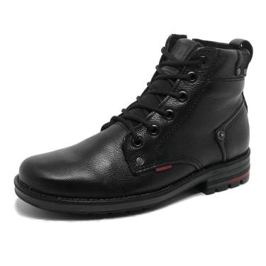 Imagem de Bota Coturno Masculina Conforto em Couro Pegada