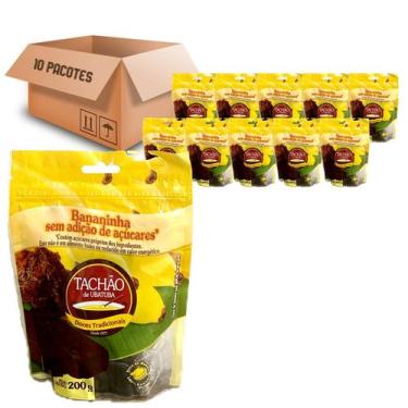 Imagem de Bananinha Sem Açúcar TACHÃO DE UBATUBA 200g (10 pacotes)