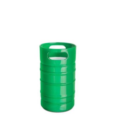 Imagem de Porta Garrafa Cerveja Térmico 600ml Barril Verde Bar Adega - Alumiart