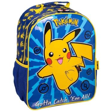 Imagem de Mochila De Costa 16 Pikachu Pokemon Infantil Escolar Xeryus