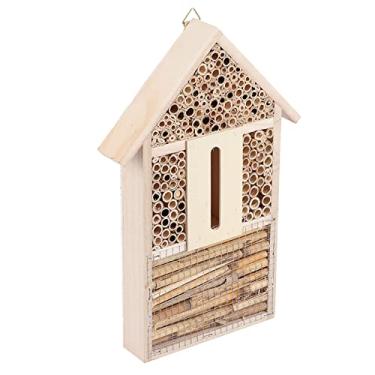 Imagem de Casa de Abelha de Madeira Abrigo Jardim Caixa de Artesanato Decoração de Ornamento Ao Ar Livre - Casa de Madeira para Abelhas, Decoração de Jardim Ao Ar Livre e Caixa de Ting