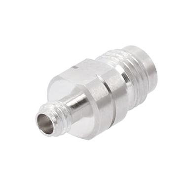 Imagem de withwave Adaptador de micro-ondas fêmea de precisão de 1,0 mm para fêmea de 1,85 mm, CC para 67 GHz, 50 Ohm, corpo de aço inoxidável