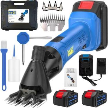 Imagem de Tosquiadeira Máquina Tosa Ovelha Bivolt 2 Baterias 21v KaQi 821076