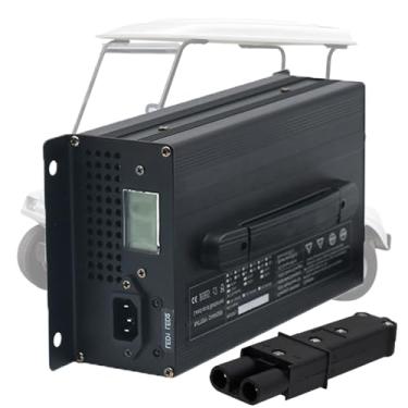 Imagem de Carregador de bateria para carrinho de golfe 48V 20A, Carregador de carrinho de golfe de 48 volts para Carregamento de bateria de chumbo-ácido,48V 20A with Yamaha 2 Pins