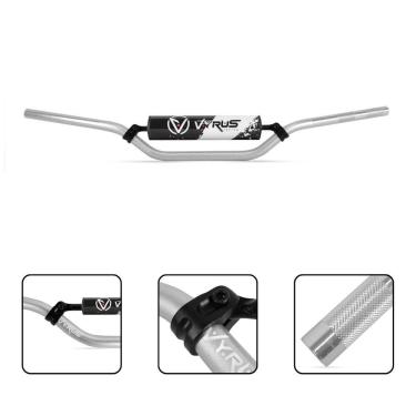 Imagem de Guidão Vyrus 22mm Cross Bar C/ Barra Protetor Espuma Trilha Motocross