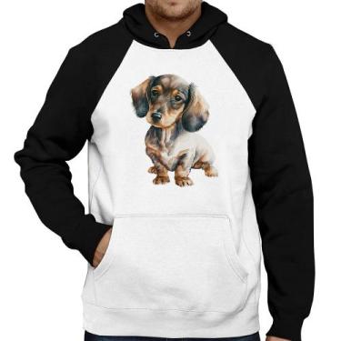 Imagem de Moletom Cachorro Dachshund - Foca na Moda, Branco, Preto, G