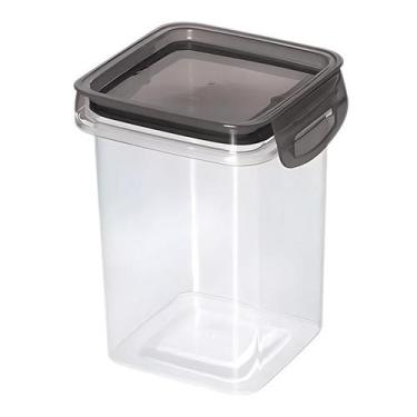 Imagem de Pote Hermético Acrílico Empilhável 830ml Com Travas Premium - Plasútil