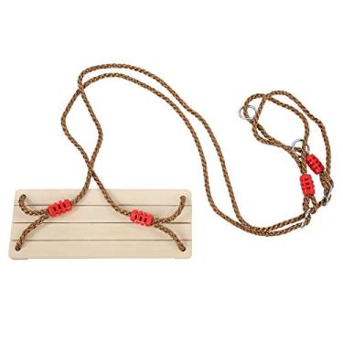 Imagem de Swing de Madeira Pendurada para Uso Interno e Externo - Conforto e Ilidade para Adultos e Crianças Em Jardim, Quintal, Casa