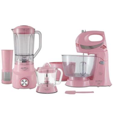 Imagem de Kit Cozinha 3 Em 1 Britânia Bkt51R Rosa - 127V