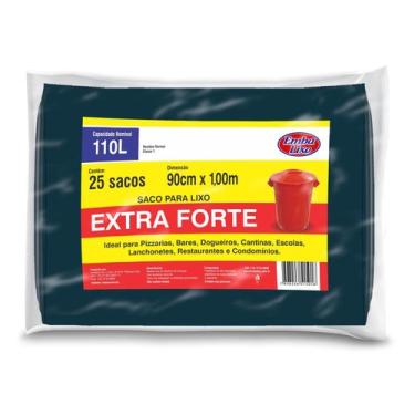 Imagem de Saco De Lixo 110L Extra Forte Com 25 Unidades Embalixo