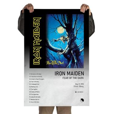 Imagem de Poster Autoadesivo 60x90cm Álbum Fear of the Dark, Eddie The Head, Spotify