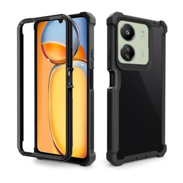 Imagem de Asuwish Capa de telefone para Xiaomi Redmi 13C 5G/13 C 4G/Poco C65 Capa robusta à prova de choque à prova de quedas protetora de corpo inteiro híbrido resistente celular de camada dupla acessórios C13