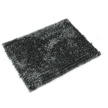 Imagem de Tapete Macio 45 Cm X 65 Cm Bouclê Paris - Cinza Chumbo - Rozac