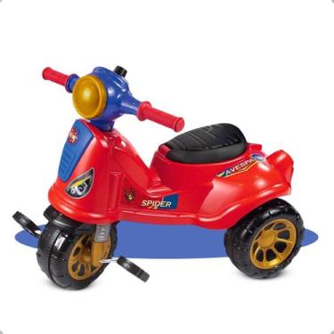 Imagem de Triciclo de Brinquedo para Passeio Andador Infantil Empurrador Trava d