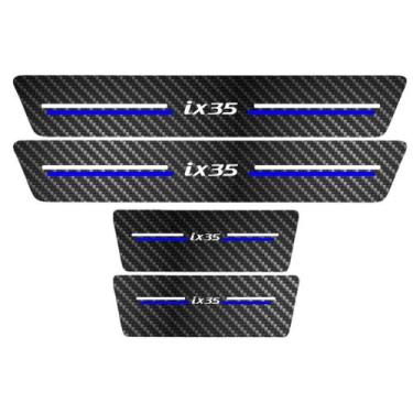 Imagem de Kit Soleira Protetora Porta Premium Blue Carbono  -  IX35 - Jhow Adesi