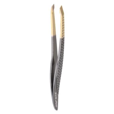 Imagem de Pinça Profissional Gold Titanium Em Blister Soling Aço Inoxidável