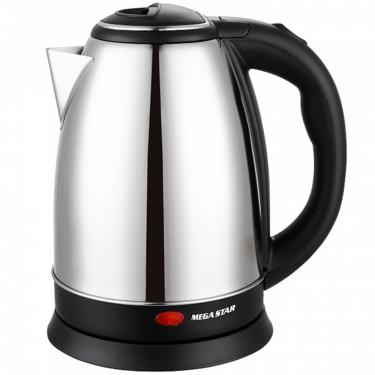 Imagem de Jarra Eletrica Megastar Tm9606b 1.500 Watts 2 Litros 220 - 240 V ~ 50/60 Hz - Prata/preta