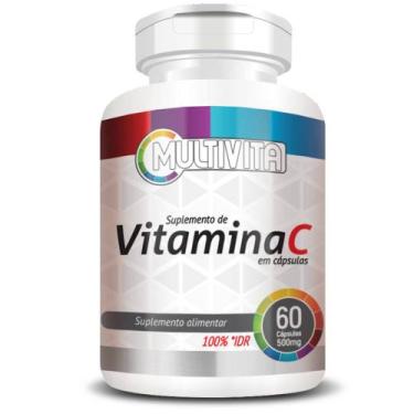 Imagem de Vitamina C (revestida) 100% IDR 60 cápsulas - Multivita