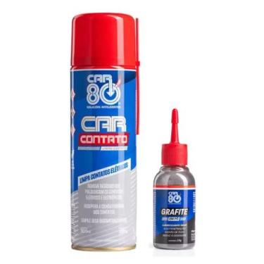 Imagem de Kit Spray Limpa Contato Elétrico E Grafite Em Pó Car80