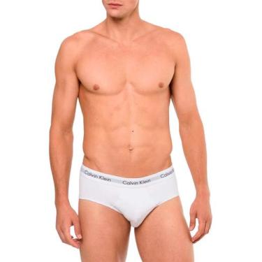 Imagem de Cueca Calvin Klein Brief Cotton Stretch Classic Preta/ Branca/ Mescla 