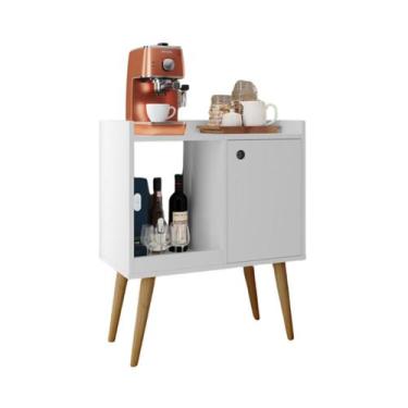 Imagem de Aparador Buffet Cantinho do Café com Pés Retrô 1 Porta e Nicho Linus -