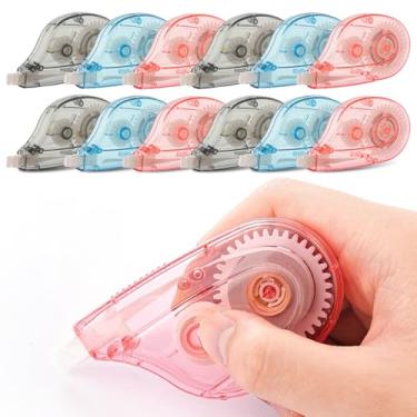 Imagem de TELEXSUN Fita corretiva grande original, fita antirasgo fácil de usar, leve e compacta, corrige erros instantaneamente para escolas, escritórios, empresas e residências
