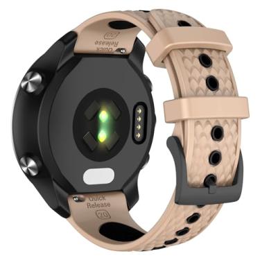 Imagem de OVERSTEP Pulseira de relógio Garmin Forerunner 245/Forerunner 645, pulseiras de substituição de 20 mm para relógio inteligente Venu/Venu SQ/Venu SQ2/Venu 2 Plus/Forerunner 158/165/55/Vivoactive 3