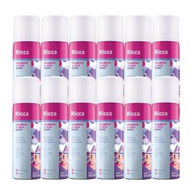 Imagem de Kit 12 Shampoo a Seco Ricca de Bolso Remove Oleosidade Berry 50ml