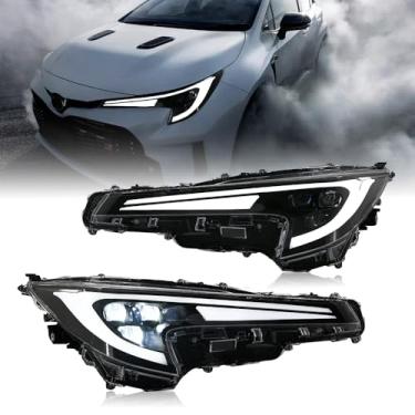 Imagem de Faróis para Toyota Corolla 2020-2022 com sequencial de animação de inicialização LED otimizar atualização
