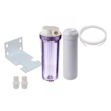 Imagem de Carcaça 10 Transparente Com Suporte + Cartucho Recarregável - BR Fish 