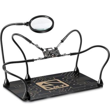 Imagem de Estação de solda M-T Helping Hands com lupa