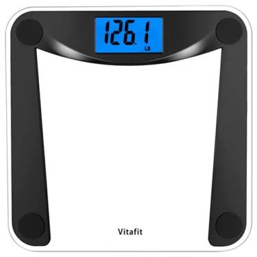 Imagem de Balança de peso para banheiro Vitafit Digital 182 kg/400 lb preta