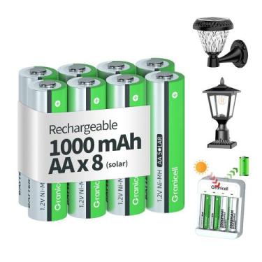 Imagem de Pilhas AA recarregáveis Granicell 8x 1000mAh 1,2V