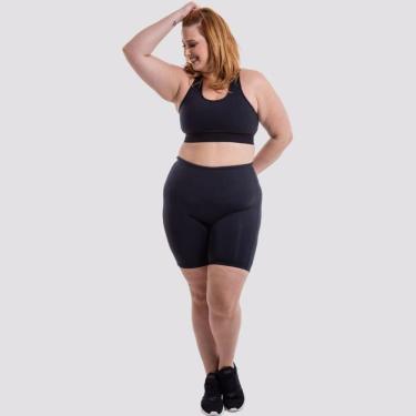 Imagem de Bermuda Cintura Perfeita Plus Preta Tam 56