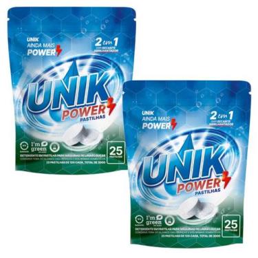 Imagem de Detergente em Pastilha P/ Máquina Lava Louças com Secante Unik Power 5