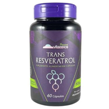 Imagem de Trans-Resveratrol 60 cápsulas Trans Resveratrol Vegano Sem Glúten Alta Pureza VitaGenus