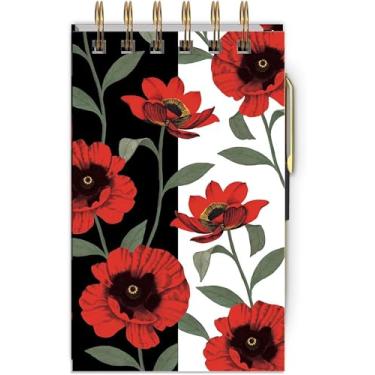 Imagem de Lady Jayne Bloco de notas espiral preto e branco com caneta (83334)