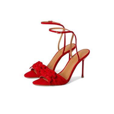 Imagem de Steve Madden Porsha feminino, Camurça vermelha, 38