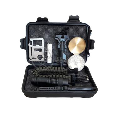 Imagem de Conjunto Brillante Led Camping Kit De Sobrevivência Acampar
