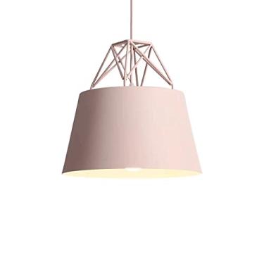 Imagem de CHENKUI Abajur colorido Macaron luminária de teto de metal polido a óleo nórdico criativo industrial decoração lustre ajustável cabeça única luminária pendente luminárias E26/E27, para restaurantes