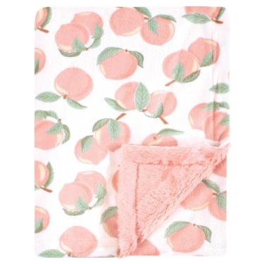 Imagem de Cobertor de pelúcia para bebês Hudson Baby Peach 76x102 cm macio