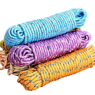 Imagem de Corda Varal, Kit Cordas Multiuso de 10 E 20 Metros Super Resistente para Varal Camping Lona Moto E Uso Geral(KIT 20 METROS COM 2)