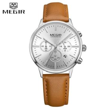 Imagem de Relógio Feminino Megir 2011 à Prova D'água Prata