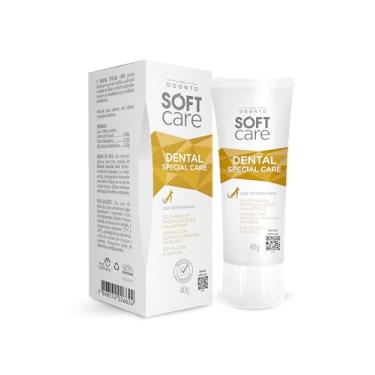 Imagem de Dental Special Care 40g - Soft Care Linha Odonto By Pet Society - Gel dental à base de própolis para acalmar as gengivas e dentes sensíveis - para cães e gatos idosos ou após limpeza dentária