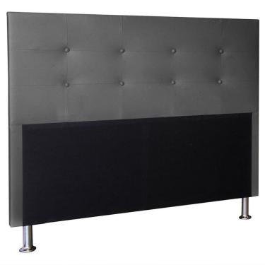 Imagem de Cabeceira Berlim 1,95 Cm Cama Box King Size Corino Cinza