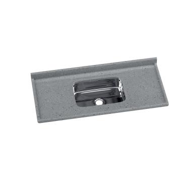 Imagem de Pia Sintética Fiberblu Cinza C-cuba De Inox - 120x53