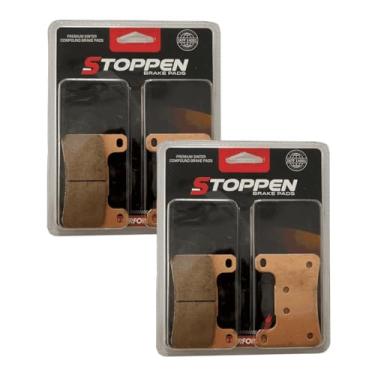 Imagem de Stoppen Pastilha de Freio Sinterizada Dianteira para Suzuki GSX-R, Hayabusa, Kawa ZX10R, Versys, 2 Pares