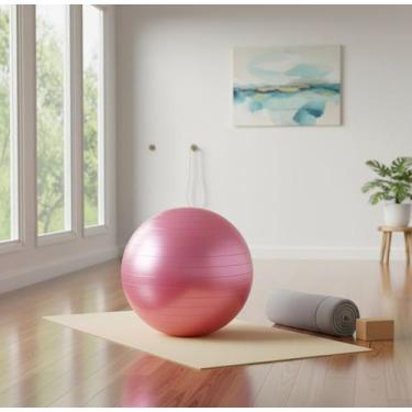 Imagem de Bola Para Exercicios Posturais Pilates Yoga Fisioterapia Gym Ball Abdo