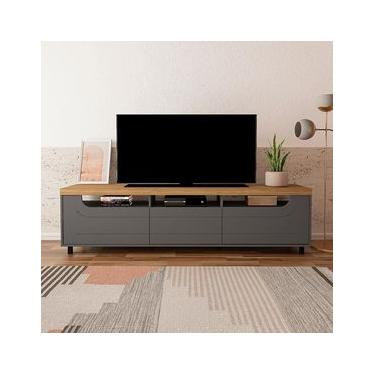 Imagem de Rack Artely Mercury com 2 Portas e 1 Gaveta, 200 cm de Largura, Ideal para TV de até 75"